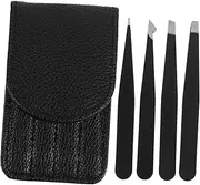 BESTYASH 1 Set Stainless Steel Tweezers for Eyebrow Shaping Hair Removal Multi Purpose Grooming Tools with Elegant Finish for Precision Trimming Ingrown Hair Removal