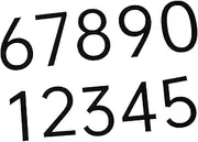Operitacx 10PCS Self Adhesive Mailbox Address Stickers for Home Apartment Office Event Signage Durable and Easy to Install Versatile