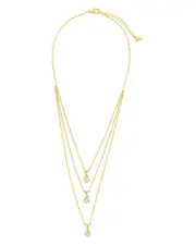 Sterling Forever Gia Layered Necklace, 20