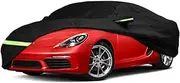 Waterproof Car Cover for 1997-2022 Porsche 718 Boxster/Cayman 986/987/981 Car Cover Custom Fit 100%Waterproof Windproof Strap & Single Door Zipper Bands for Snow Rain Dust Protection (718)