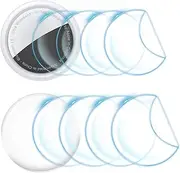 [4+4 Packs] Screen Protector for AirTag, Soft TPU AirTag Clear Protective Skin Film (Front and Back), Anti-Scratch Bubble-Free Case Friendly for AirTags 2021