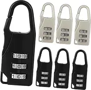 MOKKHNB 6pcs Zinc Alloy Dial Number Lock Portable Password Locks for Luggage Suitcase and Cabinets Security Colors for Travel and Outdoor Use
