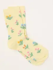 FatFace Yellow Floral Socks (AL0409) | $17