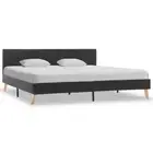Bed Frame Grey Fabric Bedroom Bed Base Bedstead Furniture Multi Sizes vidaXL