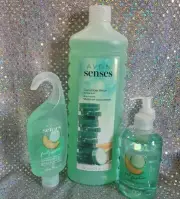 AVON Senses CUCUMBER MELON Bubble Bath/Shower Gel/Hand Soap SEALED~NEXT DAY SHIP