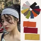 Warm Head Wrap Women Headband Solid Color Makeup Elastic Hair Bands Soft