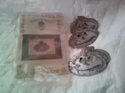 Dizzy Frizzy Pattern & Rustic Metal Cut-outs Halloween Craft Shape 12 PIECE LOT