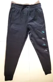 NWT Quiksilver Activewear 'Into The Clouds' Men's Fleece Pant Joggers XL Black