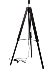 [Oriel Lighting] Trevi Tripod Floor Lamp Base Walnut
