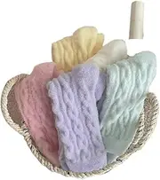 [HACODAN] 5 Pairs Warm Winter Socks for Women Kawaii Cute Y2K Plush Socks Sherpa Thicken Fleece Fuzzy Japanese Fluffy Socks