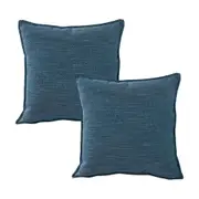 2PK Jason Commercial Marine Square Linen Look Bed Cushion Throw Pillow 44x44cm