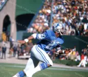 Lem Barney DETRIOT LIONS 1970's NFL Original 35mm Photo Slide