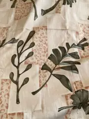 2.36 Yd Brunschwig & Fils “Ocho Rios” Large Palm Leaf Animal Print Backed Fabric