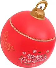 LABRIMP Large Inflatable Ornament Christmas Outdoor Decoration Hanging Art Ball Decoration Christmas Large Ball Decorations Xmas Blow up Ball Christmas Garden Sphere Xmas Blow Ball Toy PVC