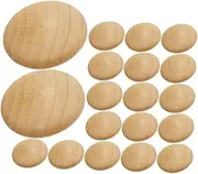 [DOITOOL] 100pcs stair cover screw covers caps wood plugs for screw holes license plate hole plug plastic bumper filler wooden hole plugs button plugs decorative hole plugs furniture plugs