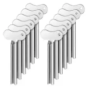 12 Metal Tube Squeezer Toothpaste Squeezer Metal Tube Roller Paint Squeeze Gadget silver