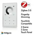 ZigBee Touch Panel Single Color In-Wall Remote Dimmer and Repeater 110v RGBgenie