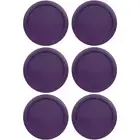 Replacement Lid for Pyrex 7-CUP Storage Cover 7.5" Bowl 7402-PC PURPLE (6-Pack)