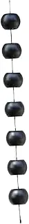 Ball Shaped Rain Chains Rainwater Catcher Home Decor Rains Chain Cups 1M Rain Bell Eaves Drainage Chain for Garden Backyard
