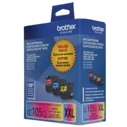 Brother Genuine Inkjet Printer Ink Cartridges Cyan Magenta Yellow Pack Of 3