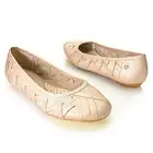 NIB HUSH PUPPIES EMMALINE CHASTE WOVEN PEBBLED LEATHER COMFORT BALLET FLATS 8 11