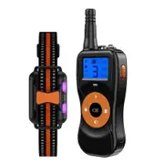 Dog Training Collar with Remote, 4 Training Modes Beep, Shake, Safe Shock, LED Light, Rechargeable IPX7 Waterproof for 1 Dog, Orange