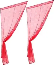 [MOTHNUR] Christmas Curtains Christmas Shower Curtain Christmas Twinkles Snow Flake Christmas Kitchen Decorations Buffalo Valance Red Blackout Curtains Christmas Window Sheer Curtains