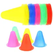 30 Pcs Roller Bollards Colorful Cones Training for Drills Fitness