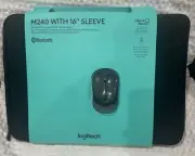 Logitech Bluetooth Mouse and Laptop Sleeve Bundle 16” M240