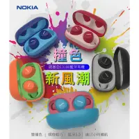 在飛比找momo購物網優惠-【NOKIA】雙撞色潮流真無線藍牙耳機(E3100)