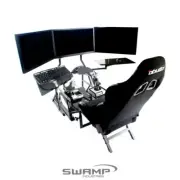Obutto R3VOLUTION Ultimate Ergonomic Workstation or Gaming Cockpit Computer Desk