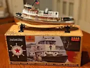 2000 TEXACO FIRE CHIEF TUGBOAT BANK SPECIAL CHROME EDITION 1ST IN SERIES NOS