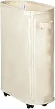 Storage Basket Large Capacity Oxford Cloth Rolling Laundry Hamper With Wheels For Home