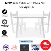 Kids Table and Chairs Set Children Desk Play Activity Study Toddler Wooden Chair