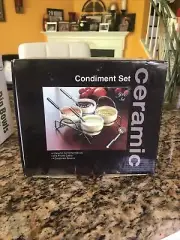 glass condiment set