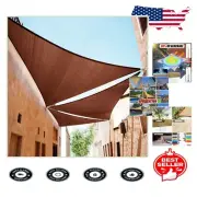 Luxury Brown 6' x 10' Triangular UV Shade Sail - 3 , Waterproof
