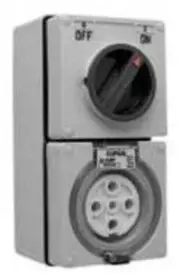 Clipsal 56-SERIES SWITCHED SOCKET OUTLET 500V 40A 5-Pins 3-Poles,White*AUS Brand