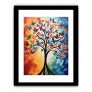 Butterfly Tree Framed print Art Poster Framed Art