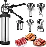 Professional Beef Jerky Gun Kits Stainless Steel Jerky Maker - Jerky Maker Jerky Cannon Meat Gun Stainless Steel Jerky Gun Large Capacity Jerky Making Kit
