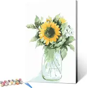 Ginkko Paint by Numbers for Adults Kids Beginners with Wooden Frame Easy Acrylic