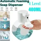 Automatic Foaming Soap Dispenser 4 Level Adjustable Rechargeable Touchless 400ML