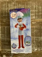 Elf on the Shelf Christmas Chef Clothing Set Cooking Baking Apron & Hat NEW
