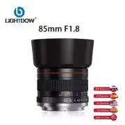 Lightdow 85mm F1.8 Manual Focus Portrait Lens for Canon, Sony, Nikon & Fuji