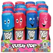 Push Pop Candy Lollipops Individually Wrapped Variety Candy Party Pack 24 Count