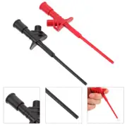 2pcs Piercing Probe Clips Multimeter Hook Clip Car Tester Clips