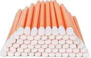 AAwipes Foam Swabs 4.1" (100 pcs, Round Head, Orange) Cleanroom Detailing Swab Sponge Sticks for Inkjet Printer, Optical Instruments (C5709C)