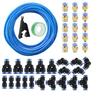 NORJIN 8mm OD 5mm ID Polyurethane PU Air Hose Pipe Tube Kit, 100ft/32M High F...