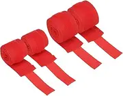 uxcell Boxing Hand Wraps, 98 Inch/197 Inch Length Elastic Boxing Wraps Cotton Fist Mitts Wrist Straps Protection for Muay Thai Martial Arts Kickboxing Bandages, Red