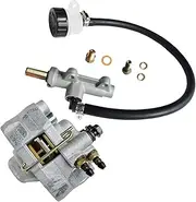 Rear Brake Caliper & Master Cylinder Set Compatible with Polaris Magnum 325 500 Scrambler 400 500 Trail Blazer 250 400 Trail Boss 325 330 Xpedition 325 425 Xplorer 250 400 Part # 1910449