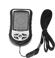 Altimeter, Digital Altimeter – Compass of 8 in 1 Portable Temperature Gauge with Rate and Weather Forecast with Backlight, Time Clock, Device for Men